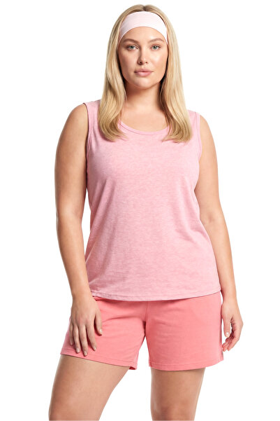 Akbeniz Ženska pidžama velike veličine Sa džepovima sa običnim šortama i maji...