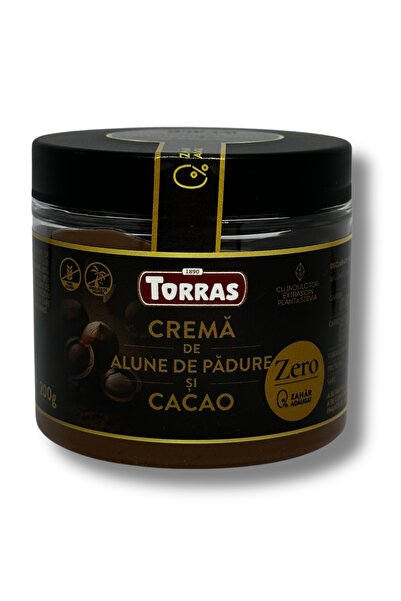 TORRAS Crema de ciocolata cu alune de padure fara zahar si fara gluten (cu "S...