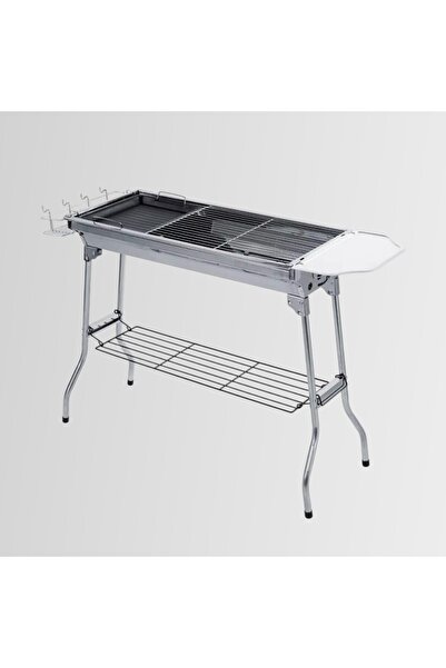 MADFOX Grillmate Portatif Katlanır BBQ Mangal Gümüş