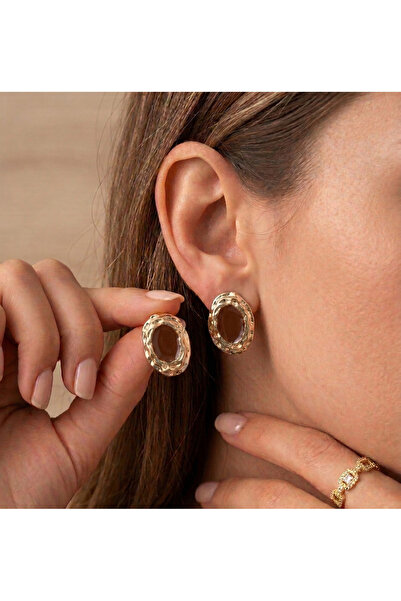Ervalina Mineli Oval Design Earrings