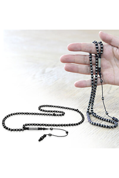Haya Kok Tasbih with Silver Engravings - 99 Beads