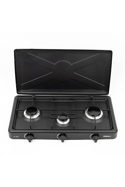 NURGAZ Aragaz de camping, COBI SMART, model NG 3007, 3 arzătoare, negru