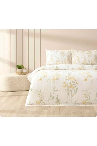 Taç New Season P Cotton U Single Person Pique Set Avi̇elle Yellow