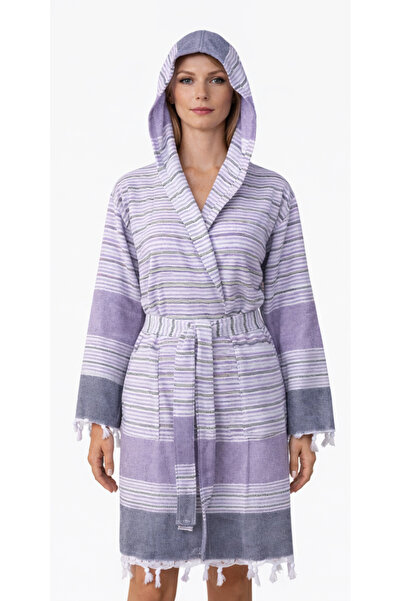 EMİLLİE Hanzade Peştemal Unisex Bathrobe 100% Cotton