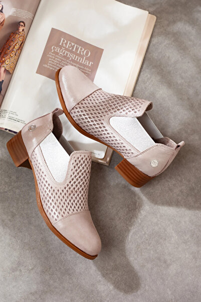 Adım Adım Mammamia Genuine Leather Casual Shoes with Elastic Sides