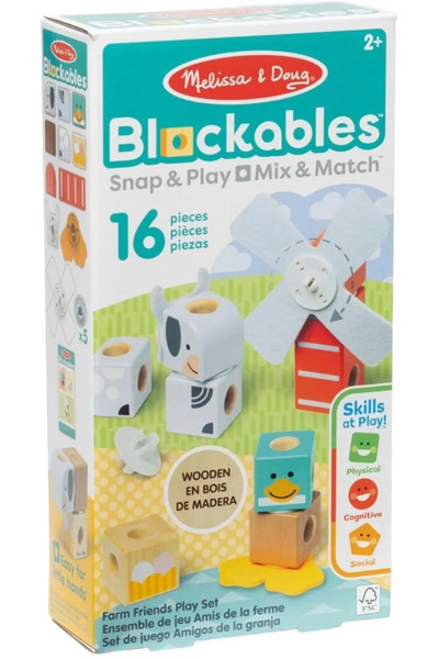 Spin Masters MELISSA AND DOUG FARM FRIENDS BUILDING SET