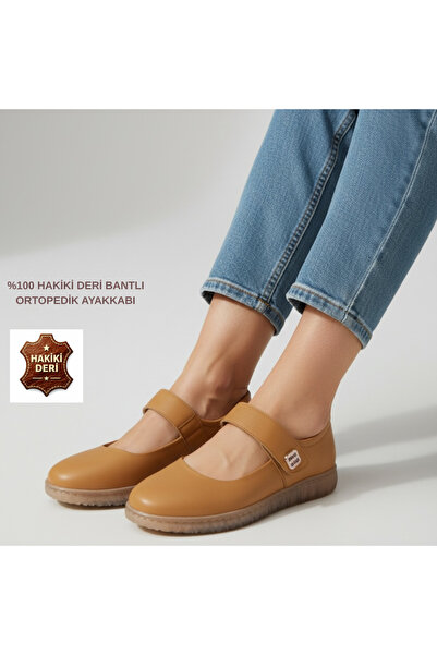 SHOUGO 100% Genuine Leather Full Orthopedic Sole Comfortable Stretchy Ballet ...