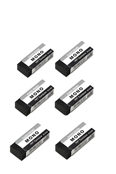 Tombow MONO 17x11x43mm 6 kom crna gumica