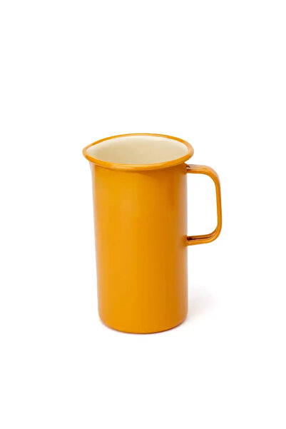 Refikadan Emaye Sürahi Büyük - Hardal Kordonlu