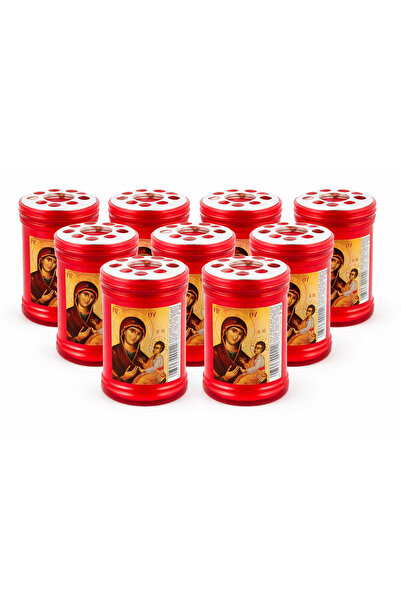 GIA'S WORLD Set of 10 Resurrection candles - Easter candles 30 hours burning ...