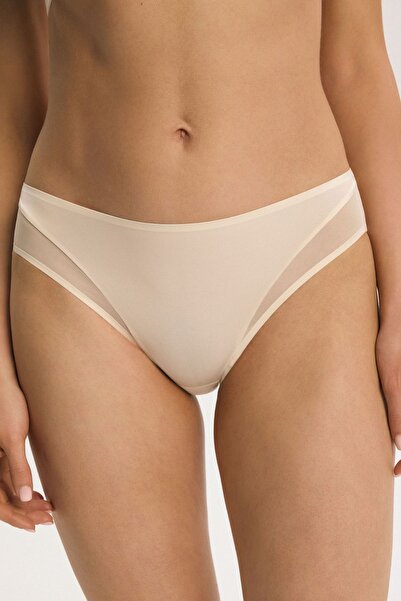 ESOTIQ Chiloți clasici pentru femei, din poliamidă fină, cu detalii din plasă...