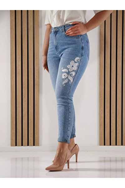 Zaira MomFit Women's Helena Blue Jeans #A1395 - 2XL