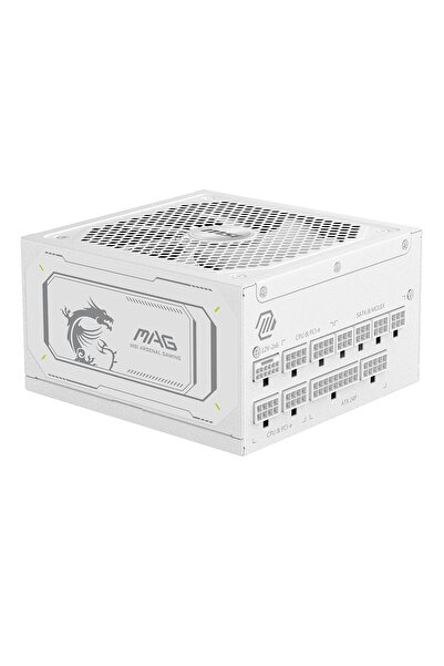 MSI MAG A1000GL PCIE5 / WHITE 1000W 80+ Gold Full Modüler 135mm Fanlı Güç Kay...