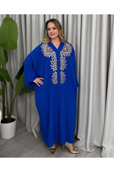 FUNDA فستان مينا مزين بالترتر أزرق بلون الكوبالت أزرق