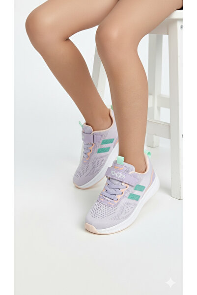 TOMKIDS Children's Fuspetli Sports Shoes - Lilac Water Green