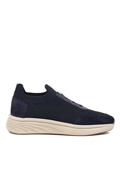 Celal Gültekin Erkek Lacivert Kalın Tabanlı Deri Sneaker
