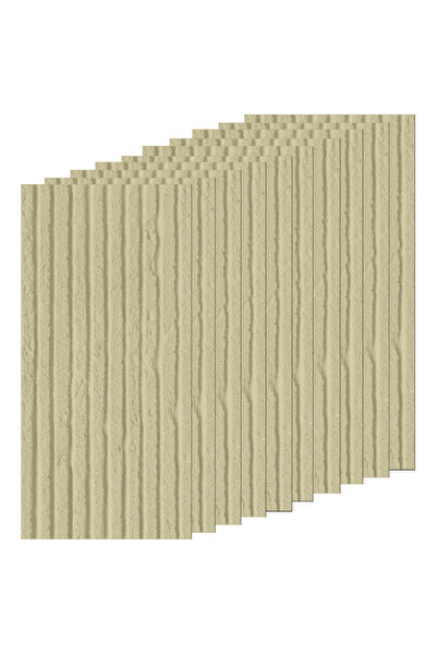 Teno Set of 10 Exterior Stripe Panels, Waterproof, Fire-Resistant, 7.2 m², 12...