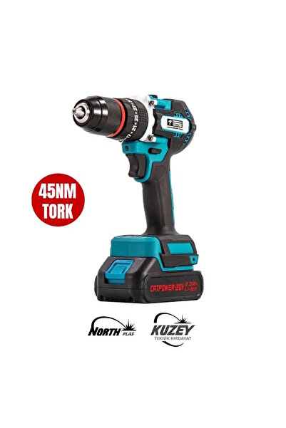 CATPOWER EL ALETLERİ CatPower CAT1325 Çift Akülü 2 Ah Darbeli Matkap