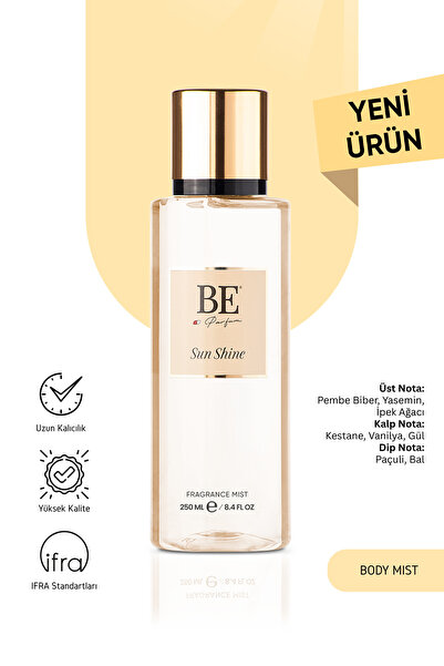 BE PARFÜM Sun Shine 250 ml Body Mist Vücut Spreyi