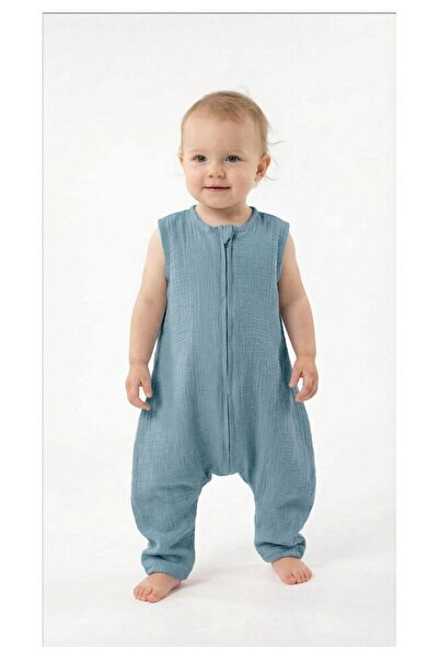 PRICHINDEL Geantă de dormit cu umplutură, muselină, cu picioare, gri închis