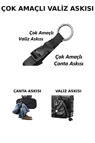 Tois Çok Amaçlı Seyahat Çanta Kayışı, Bağaj Kayışı, Valiz Kemeri, Çanta Askısı