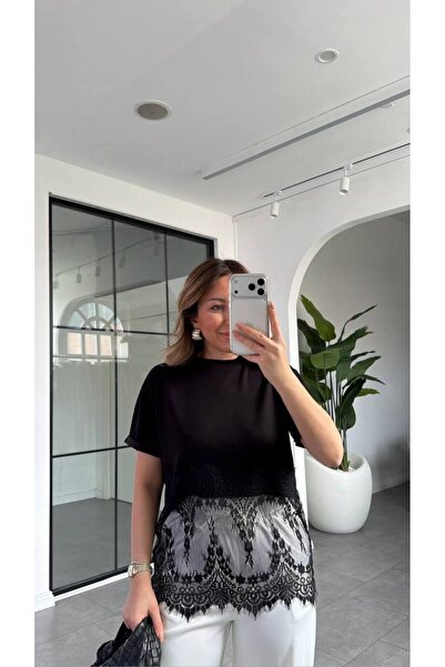 Look Kadıköy Kadın Kuboş Altı Dantel Detaylı Modern Rahat Kesim Özel Tasarım ...