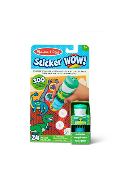 Spin Masters MELISSA AND DOUG STICKER WOW DINOSAUR STICKERS AND STAMP PLAYSET