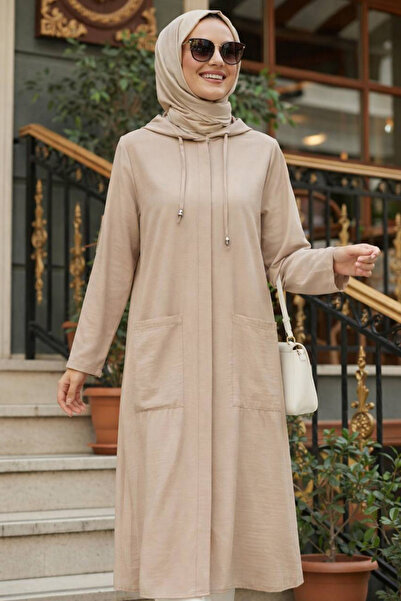 N.S NEVA STYLE Hooded Mink Hijab Cap 18461V