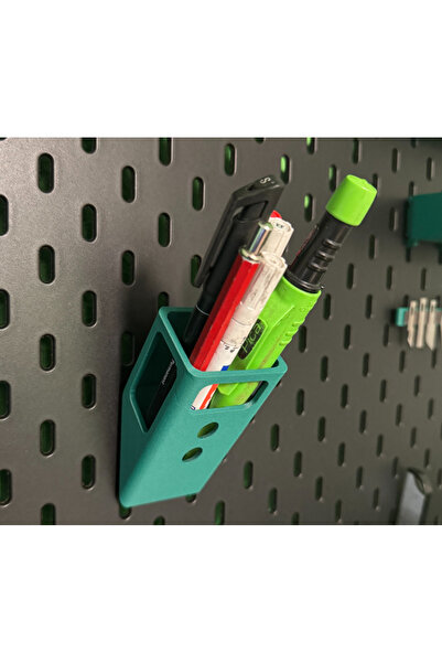 DU&ER Skadis Compatible Pen Holder – Pegboard Wall Panel Organizer