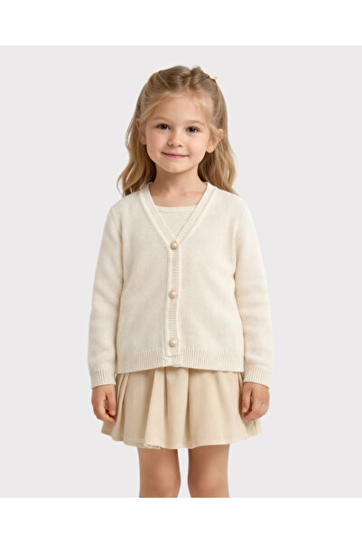 My Lusa baby wear Girl's Bowknot Patterned /Plain Knitwear Cardigan – Soft-Te...