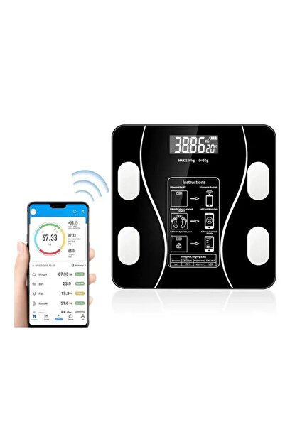 OEM Cântar electronic de baie inteligent, ecran LCD, măsurare exactă, pornire...