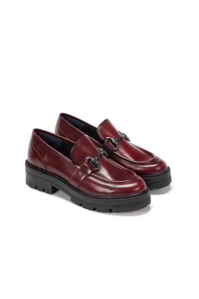 Dorking By Fluchos Dorking Leather Moccasins Red