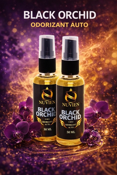 OEM Set 2 x Odorizant Auto Black Orchid, 50 ml fiecare, Parfum Elegant și Intens