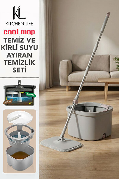 ozbience Çift Kovalı Akıllı Temizlik Seti, Kirli Su Ayrımı, Otomatik Özellikli