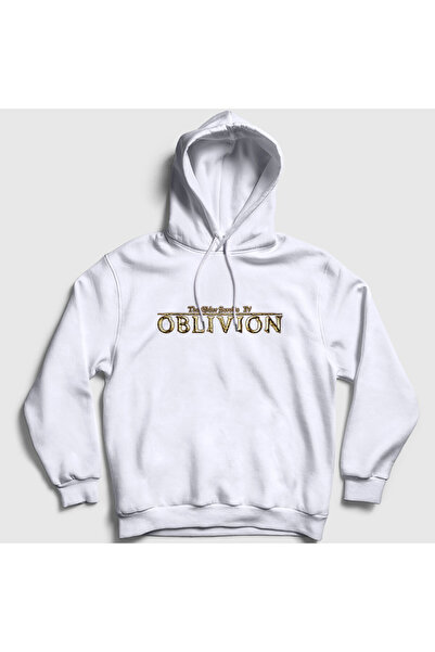Presmono Unisex White Logo the Elder Scrolls Iv Oblivion Hooded Sweatshirt 60...