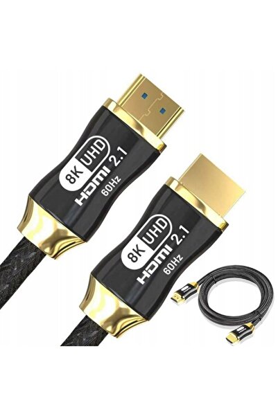 VERK HDMI 2.1 8K 60Hz 1.5m gold-plated cable for monitor, TV, XBOX console, P...