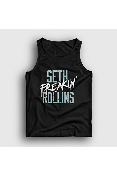 Presmono Unisex Black Seth Freakin Rollins Wrestling Wwe Singlet 609463Tt