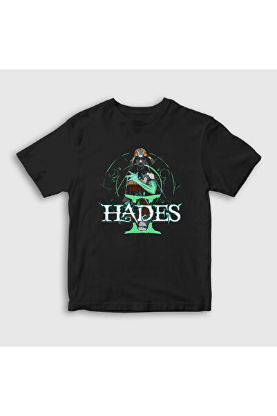 Presmono Unisex Παιδικό μπλουζάκι με μαύρο λογότυπο Hades II Hades 2 607819tt