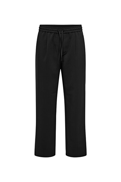 Only & Sons Μαύρο Ανδρικό Παντελόνι Chino με Χαλαρή Γραμμή 22033466 ONSWILL S...