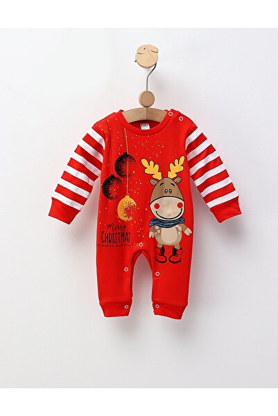 MiniKids Salopeta Merry Christmas and HNY, rosu