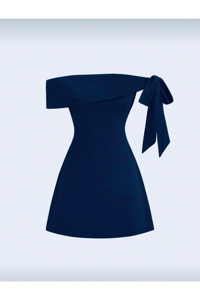 Dressco Dora - Omuzdan Bağlamalı A Kesim Mini Elbise