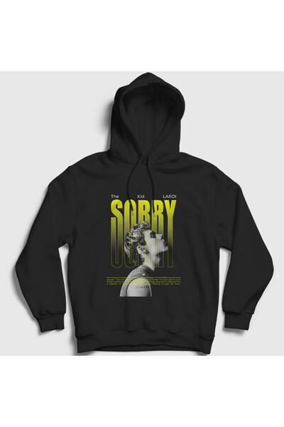 Presmono سويت شيرت أسود للجنسين من نوع سوري ذا كيد لاروي بغطاء رأس 609941tt