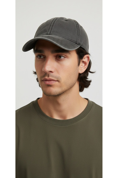 Kervan Pazar Imported Flat Distressed Denim Hat New Season