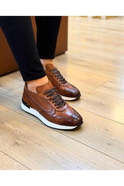 Parlak Hakiki Deri Günlük Ayakkabı