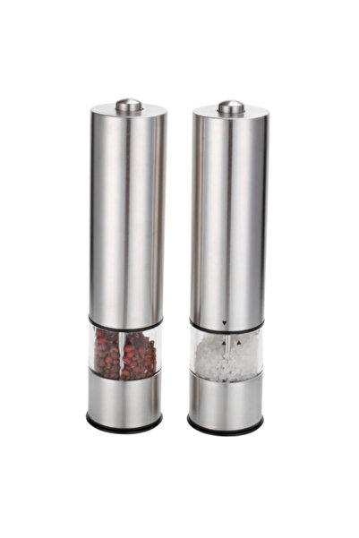 ESPERANZA Set of 2 Electric Salt and Pepper Mills Gray