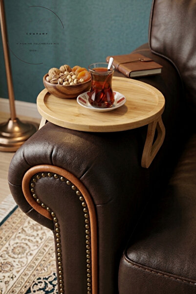 FORSEİ LUCA Mini Ahşap Tepsi Koltuk Kenarı Tepsisi Mini Tepsi