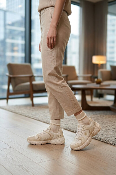 lumberjack A3324 Beige Women's Casual Sneakers