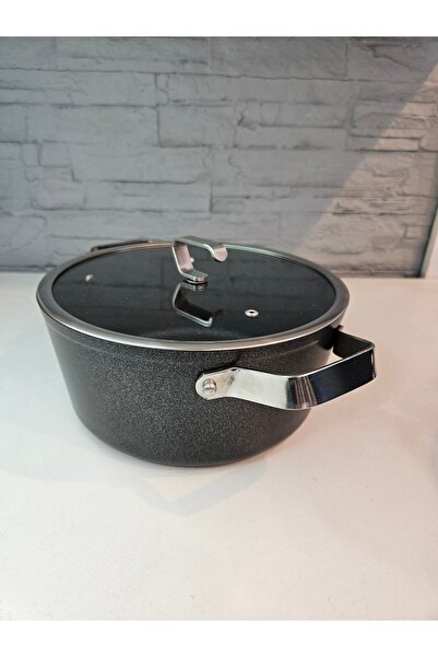 ALANYA HOME DECOR Scratch Proof Non Stick Casserole Scratch-Resistant Non-Stick Pot 24X11 cm 4.30Lt