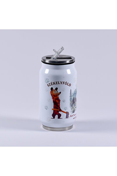 Antok Art Thermos with metal straw 250 ml – durable