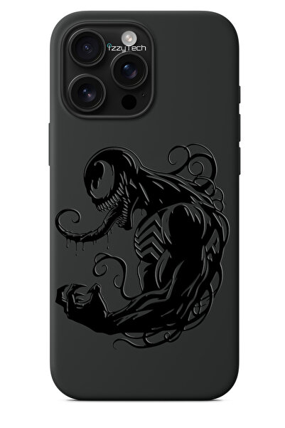 izzytech iPhone 13 Pro Max Compatible Black Phone Case – Venom Monster Figure...
